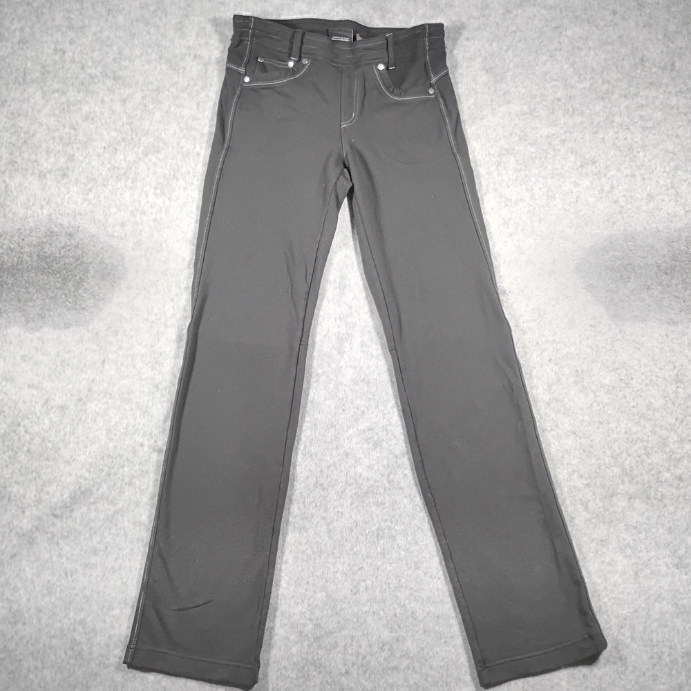 Kuhl Mova Skinny Pants 6 Short Black Hiking Outdoor Comfort Stretch Athleisure
